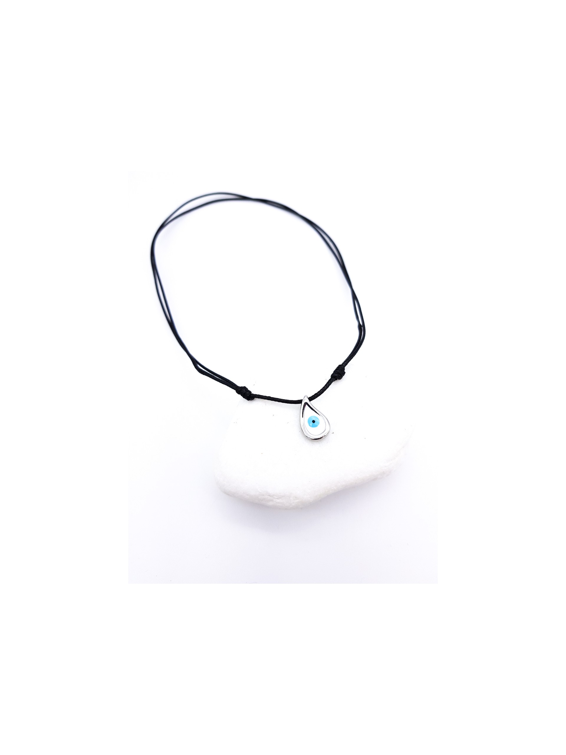 Κολιέ Rock Eye ασημί