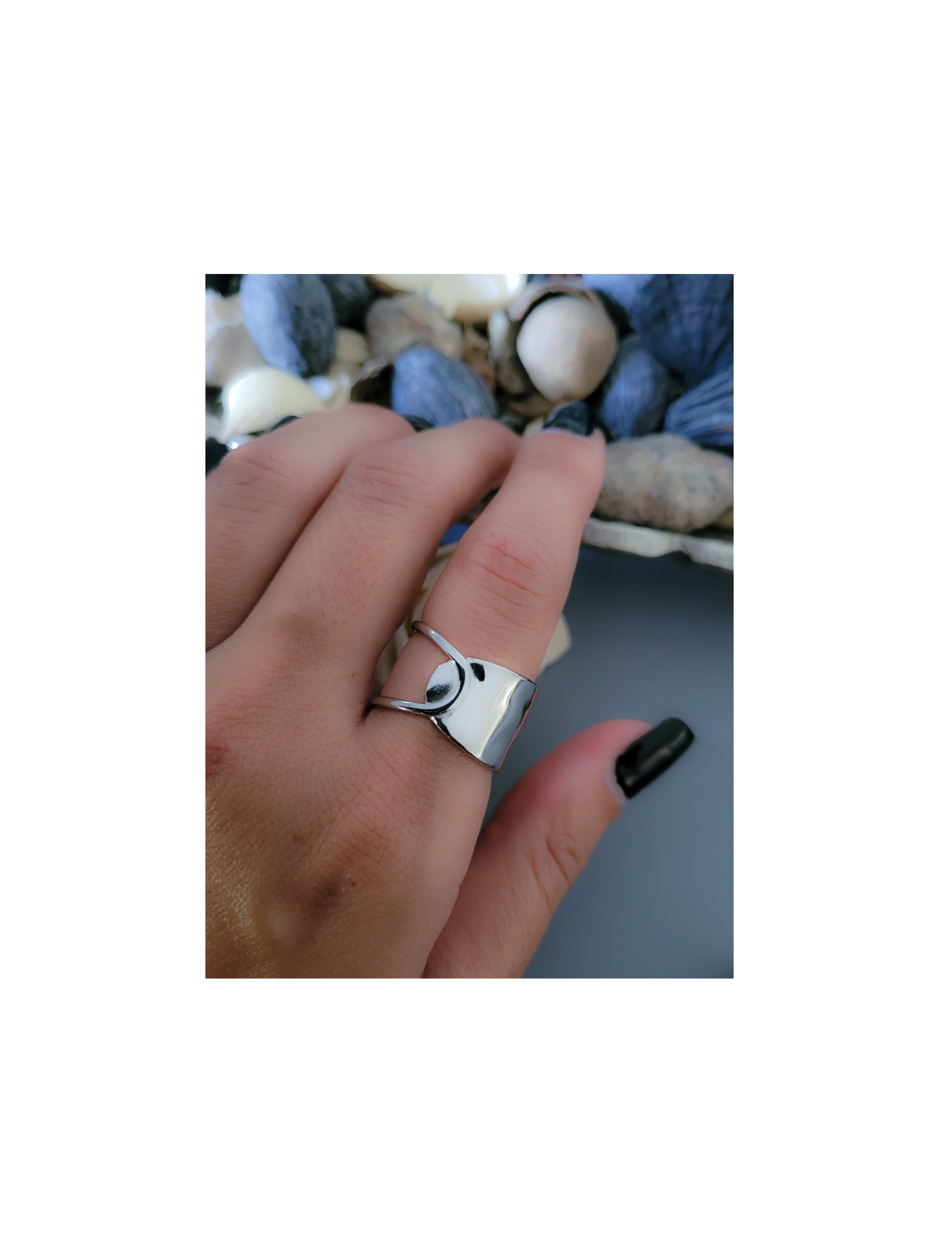 Δαχτυλίδι Double Sided  ασημί