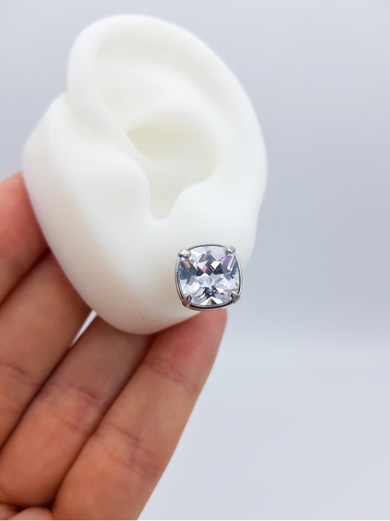 Σκουλαρίκια Full Crystal ασημί