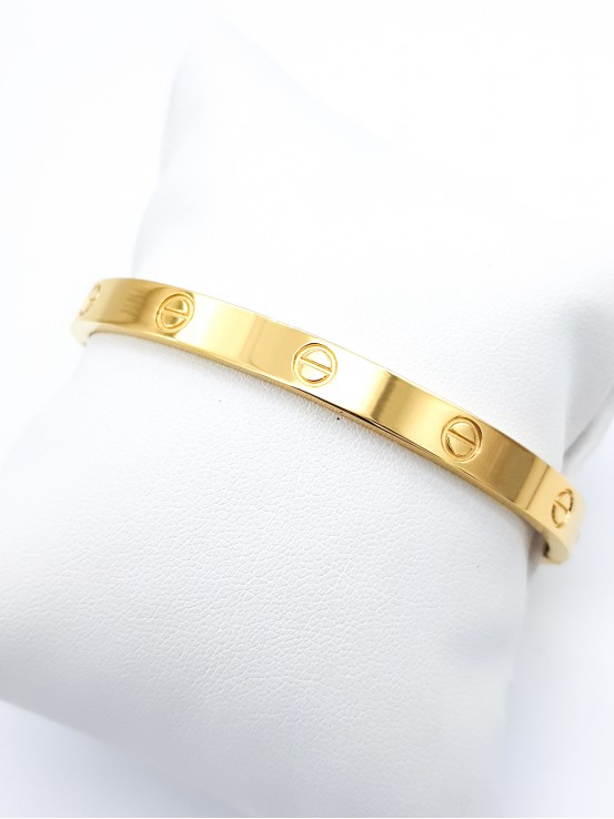 Χειροπέδα Brand Love χρυσή