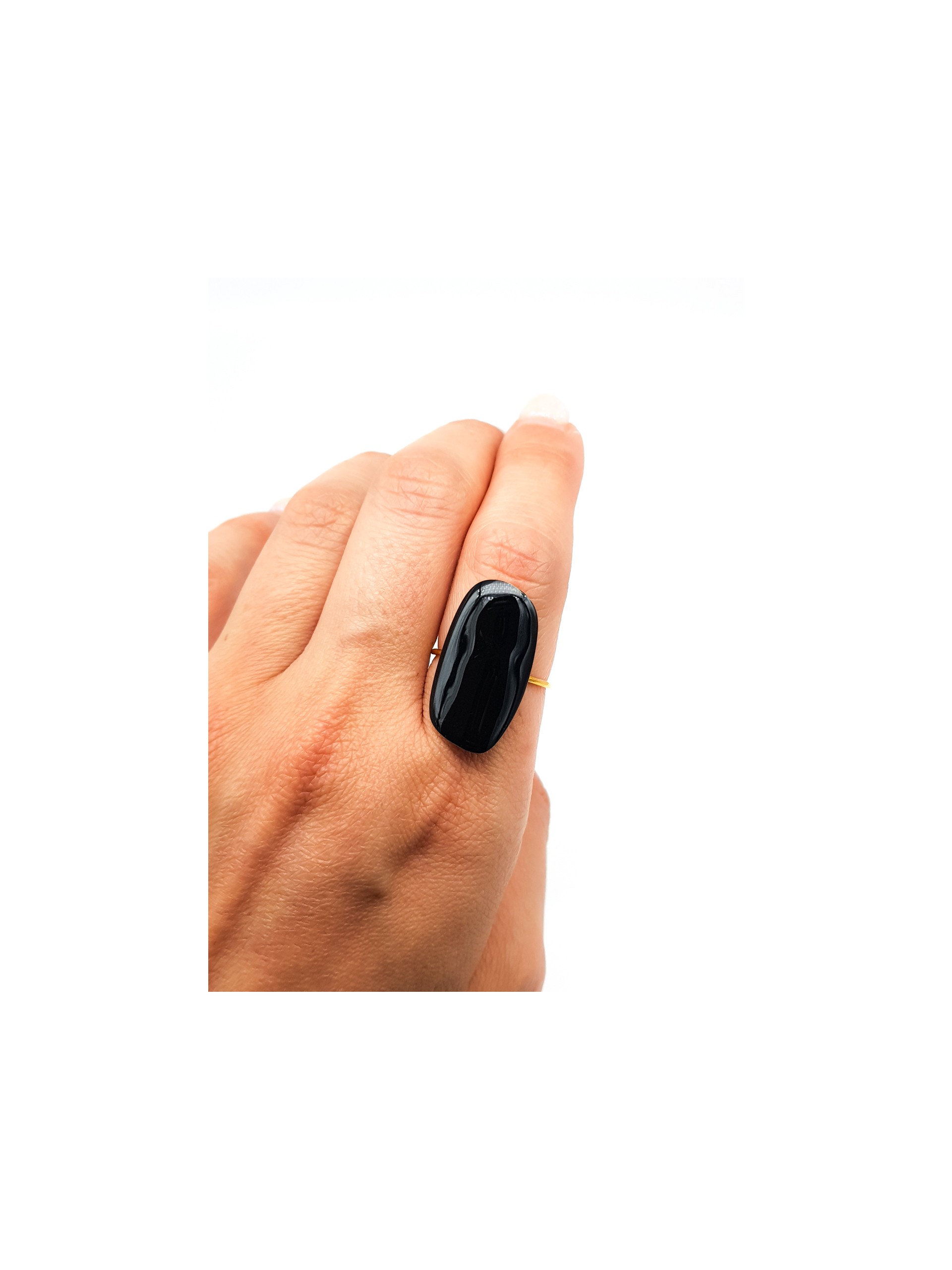 Δαχτυλίδι Oval Color μαύρο
