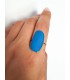 Δαχτυλίδι Oval Color μπλε
