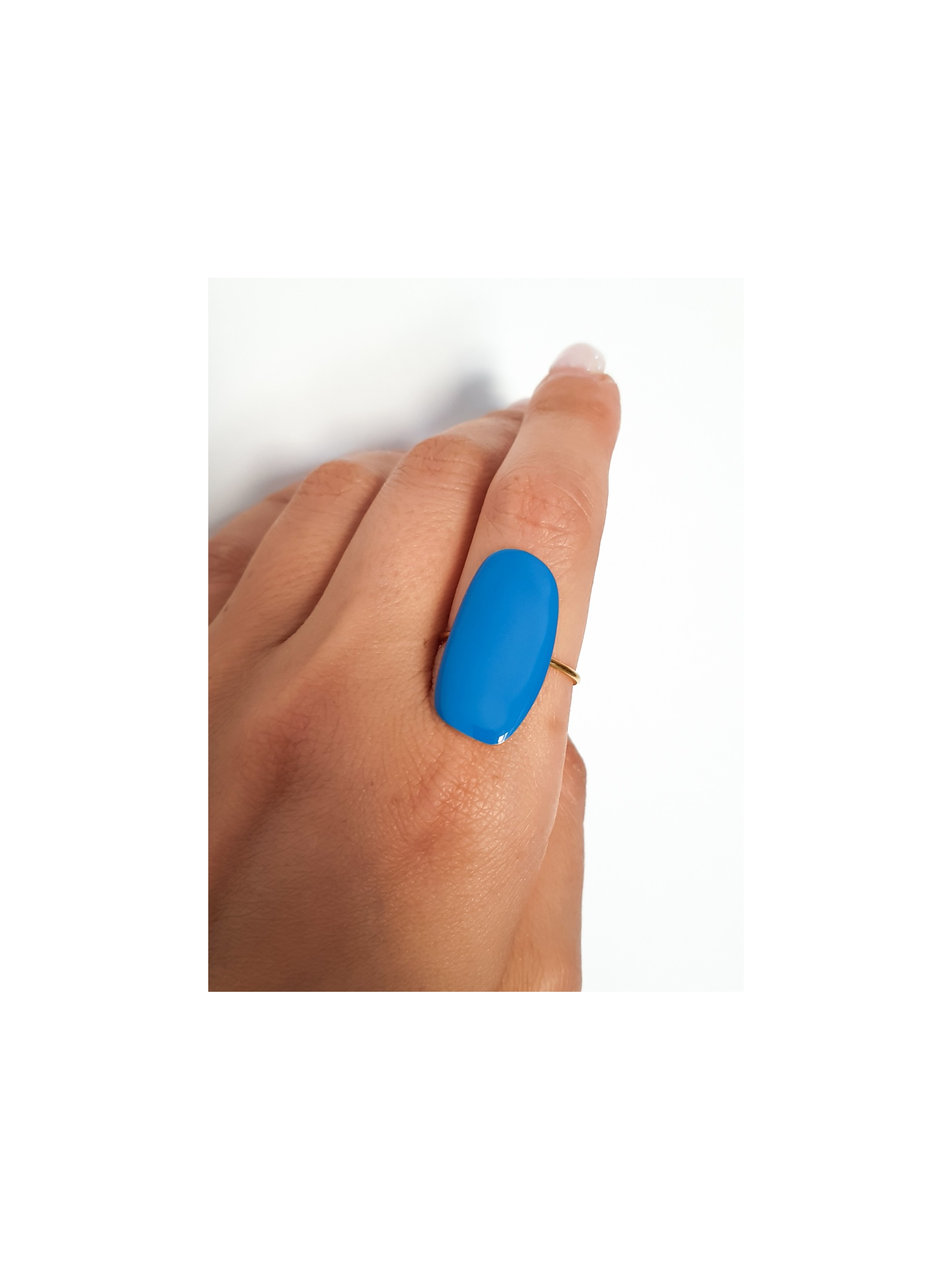 Δαχτυλίδι Oval Color μπλε