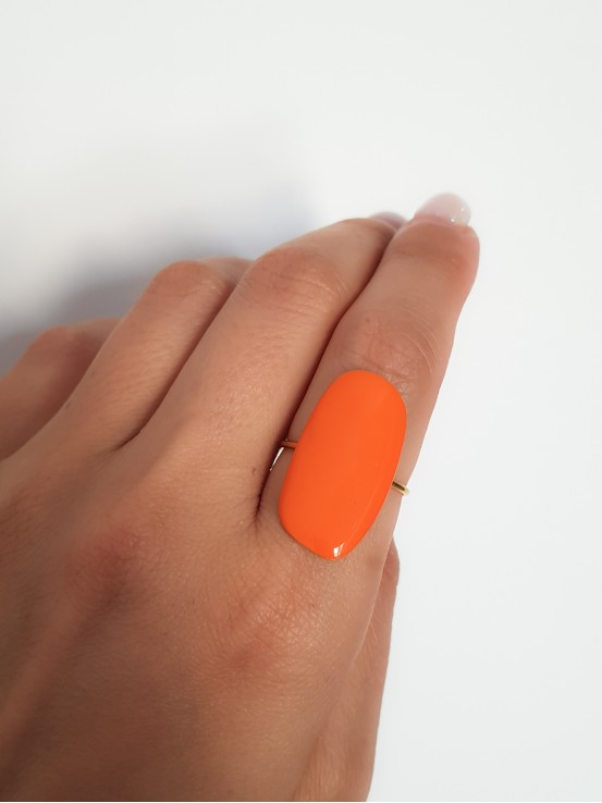 Δαχτυλίδι Oval Color πορτοκαλί