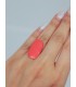 Δαχτυλίδι Oval Color κοραλί
