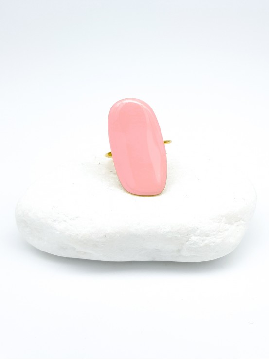 Δαχτυλίδι Oval Color ροζ