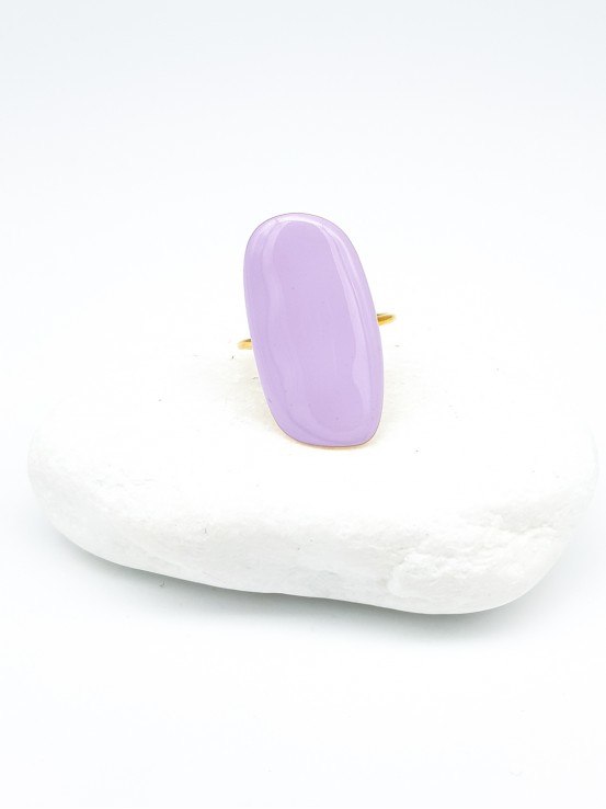 Δαχτυλίδι Oval Color λιλά