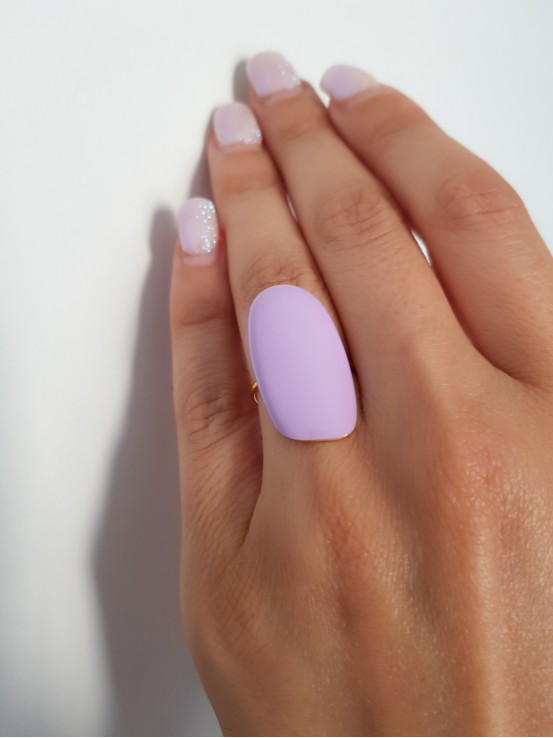 Δαχτυλίδι Oval Color λιλά