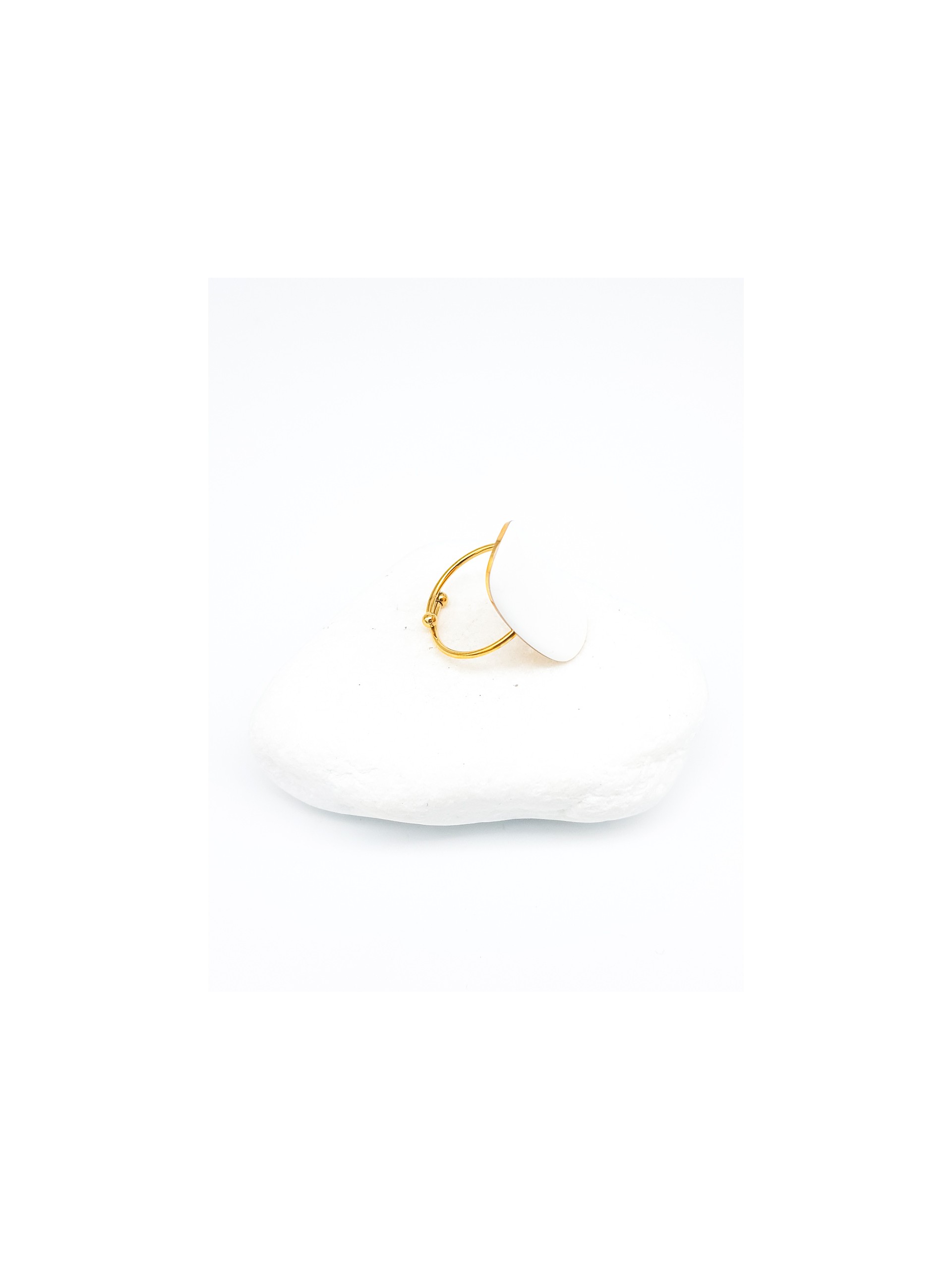 Δαχτυλίδι Oval Color λευκό