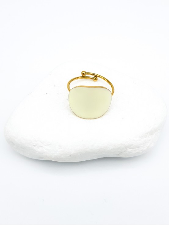 Δαχτυλίδι Mini Color μπεζ