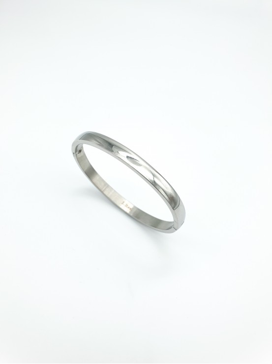 Χειροπέδα simple ασημί