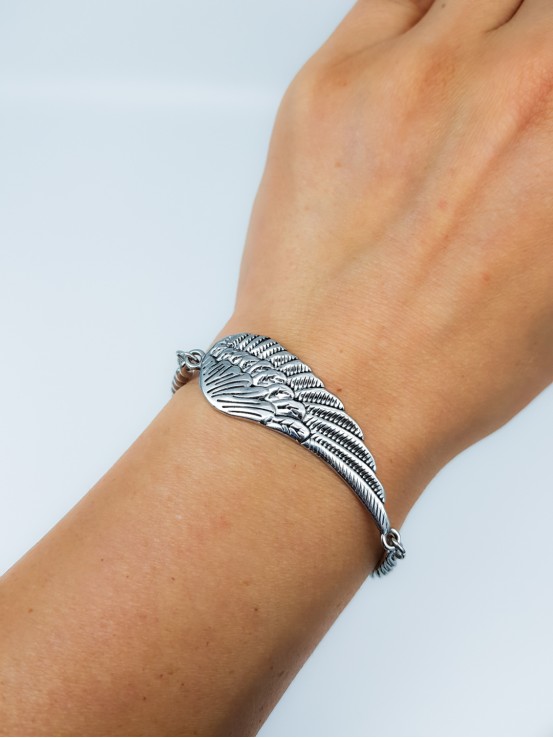 Βραχιόλι Angel Wing ασημί