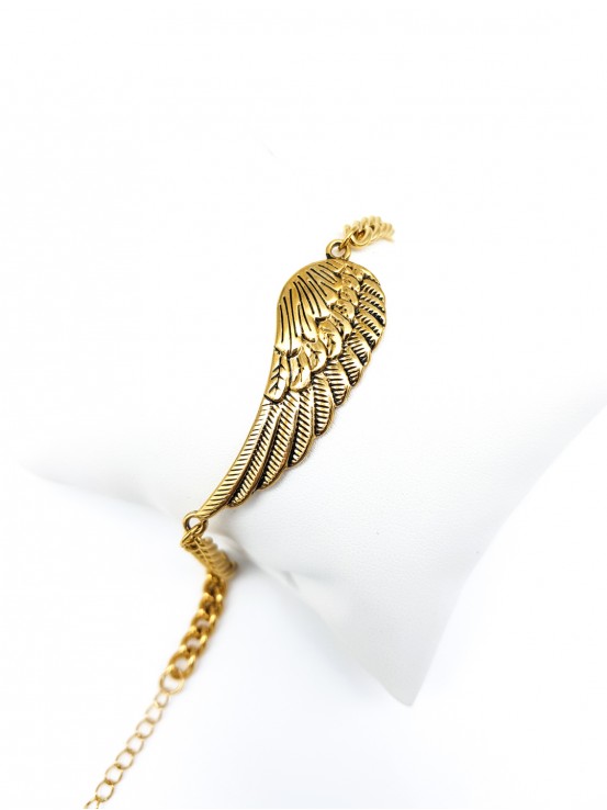 Βραχιόλι Angel Wing χρυσό