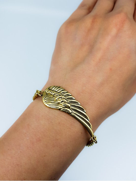 Βραχιόλι Angel Wing χρυσό