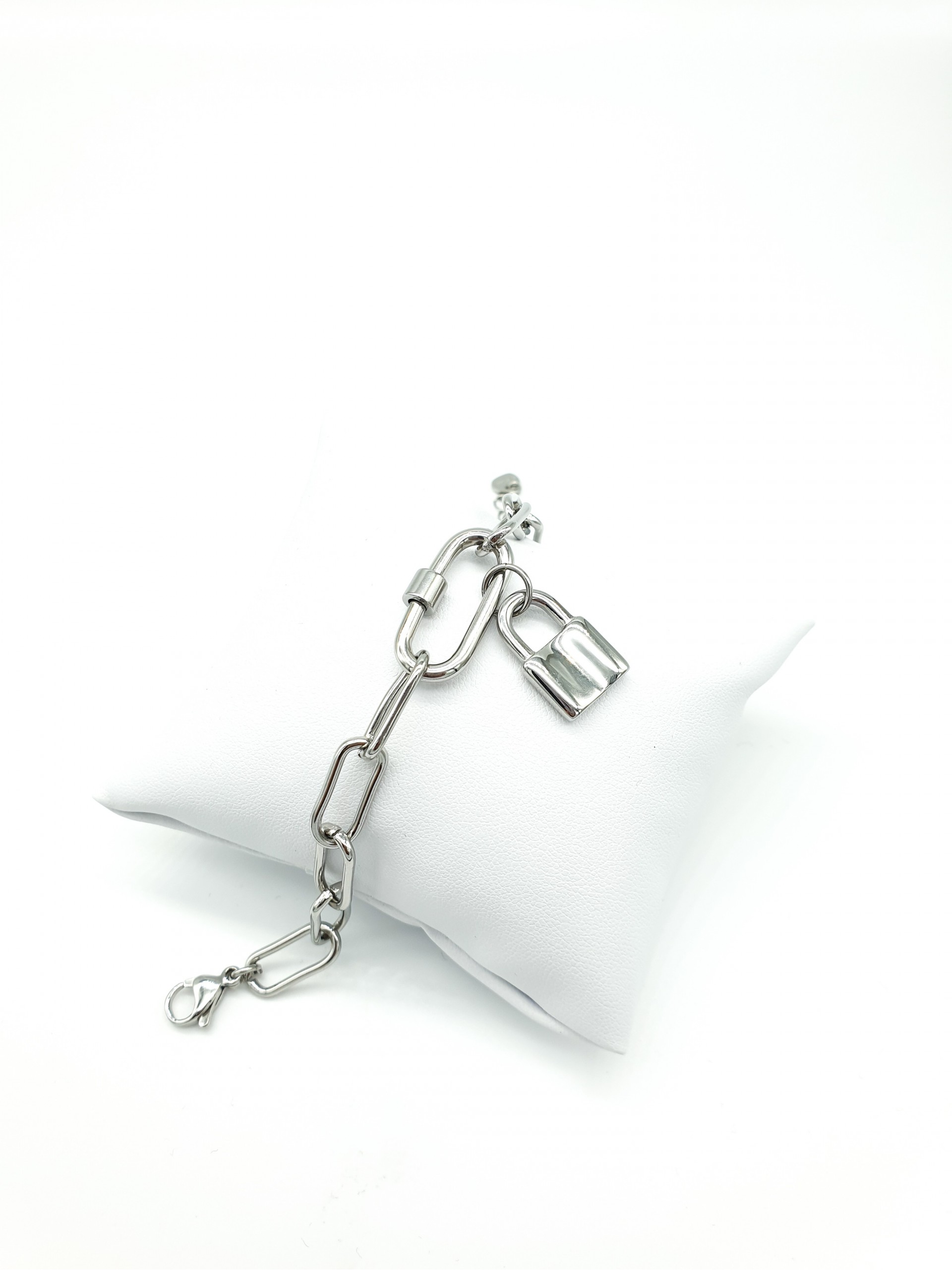 Βραχιόλι padlock ασημί