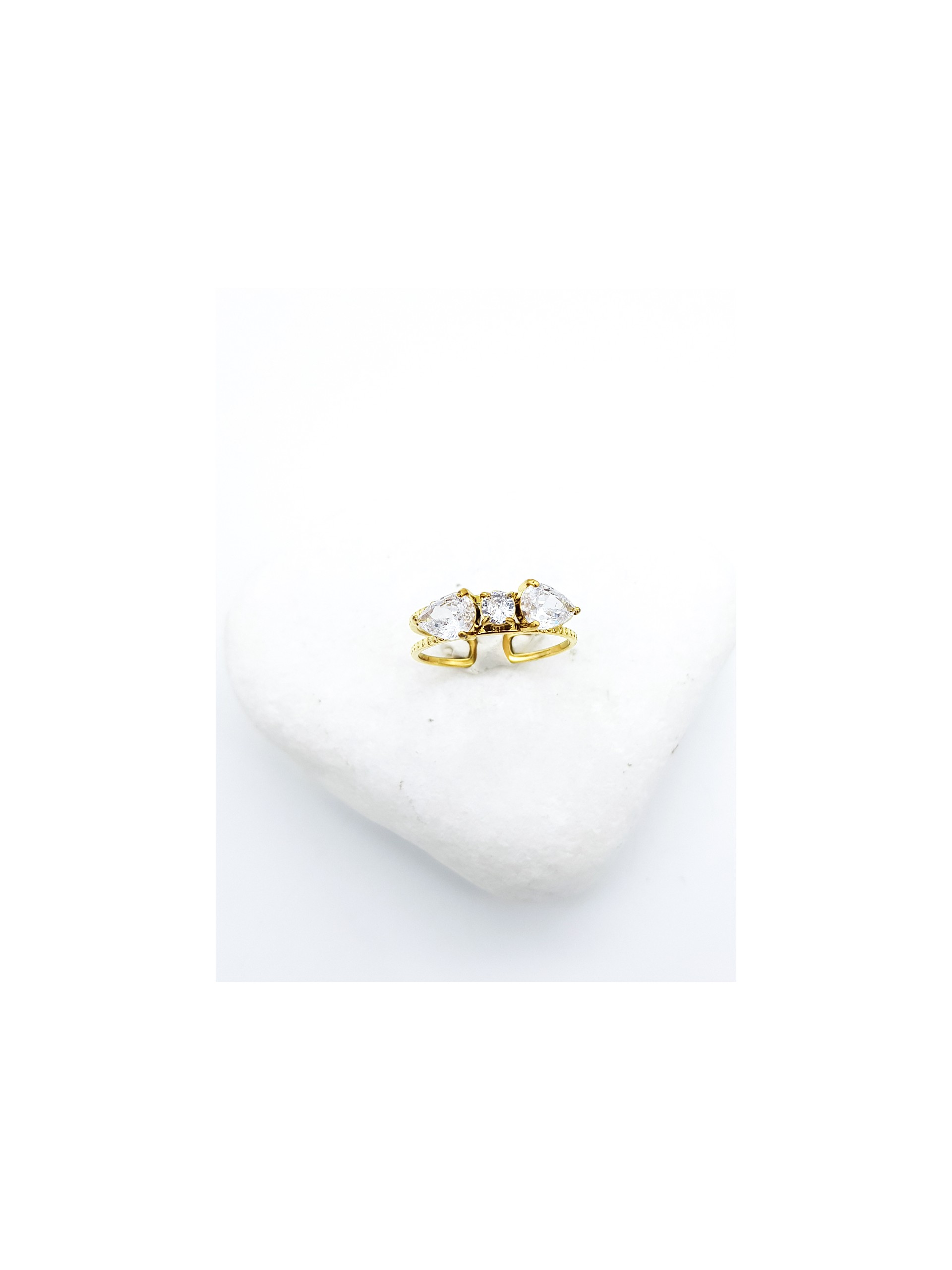 Δαχτυλίδι Crystals χρυσό