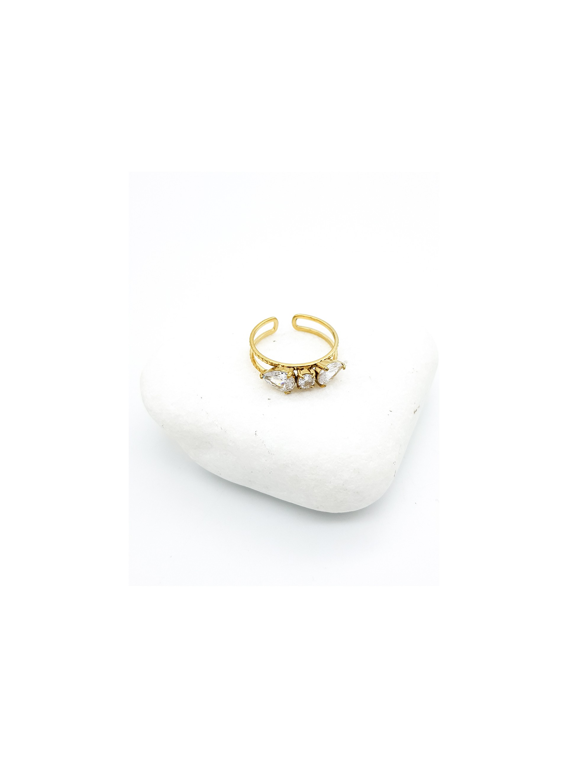 Δαχτυλίδι Crystals χρυσό