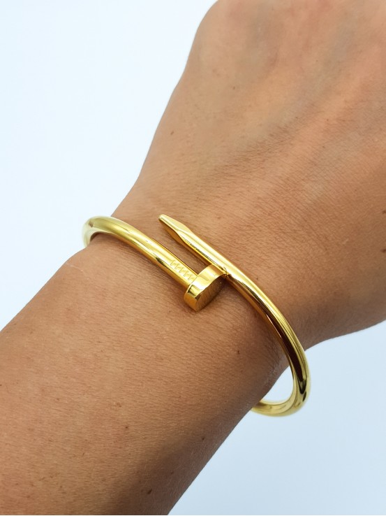 Χειροπέδα Καρφί χρυσή