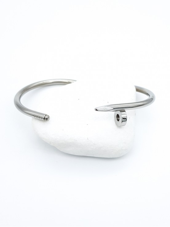 Χειροπέδα Καρφί ασημί