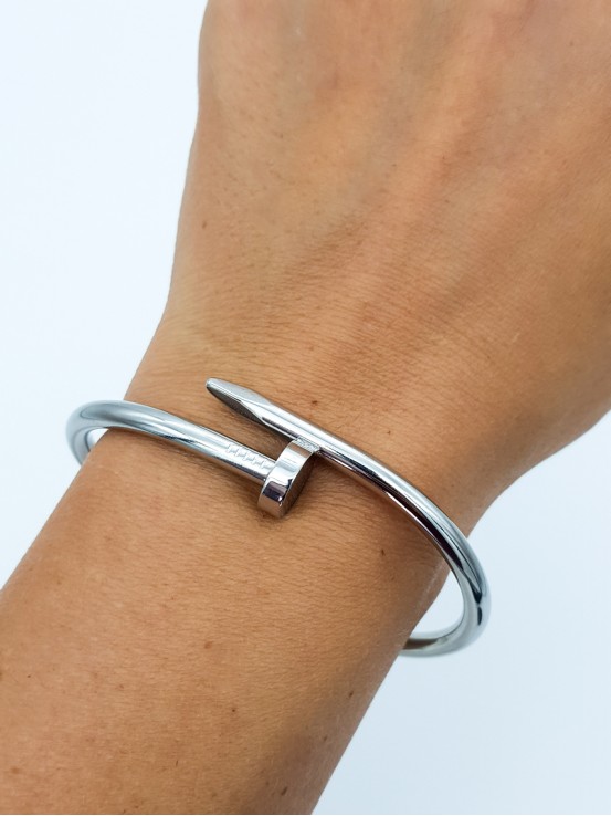 Χειροπέδα Καρφί ασημί