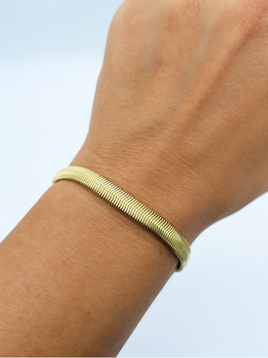 Βραχιόλι Fat Snake χρυσό