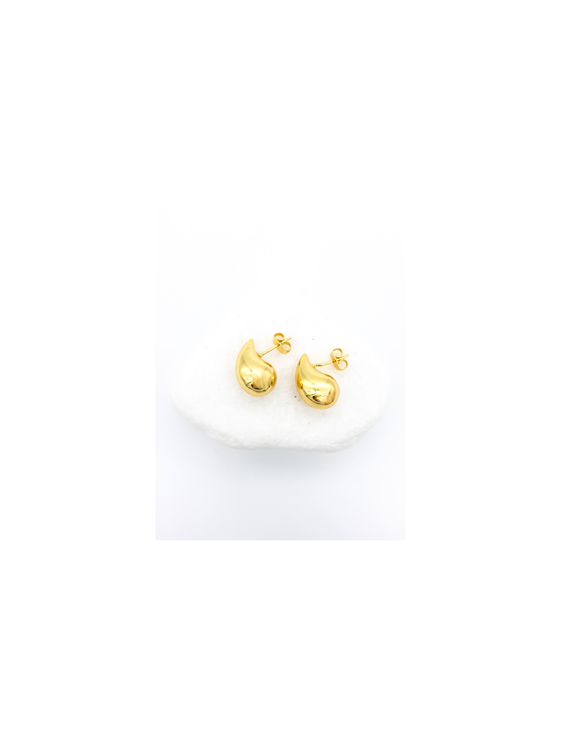 Σκουλαρίκια Σταγόνες χρυσές 1.8cm