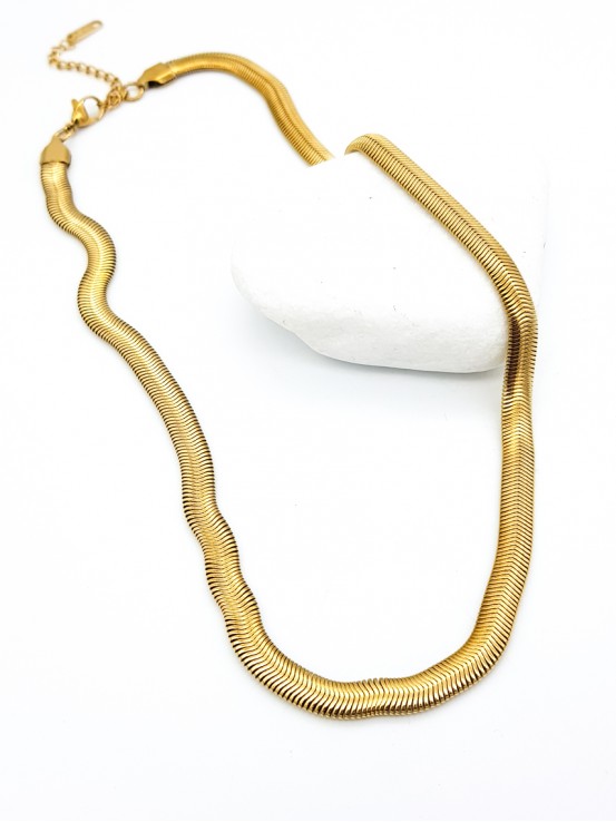 Κολιέ Fat Snake χρυσό