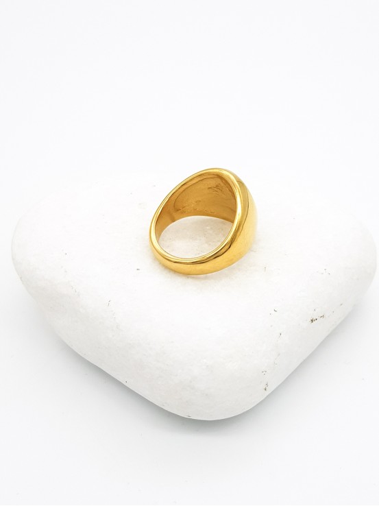 Δαχτυλίδι Black Cross χρυσό