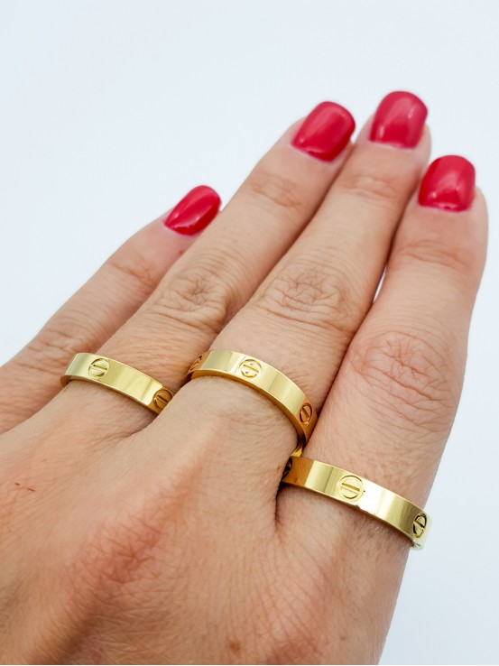 Δαχτυλίδι  Brand Love  χρυσό