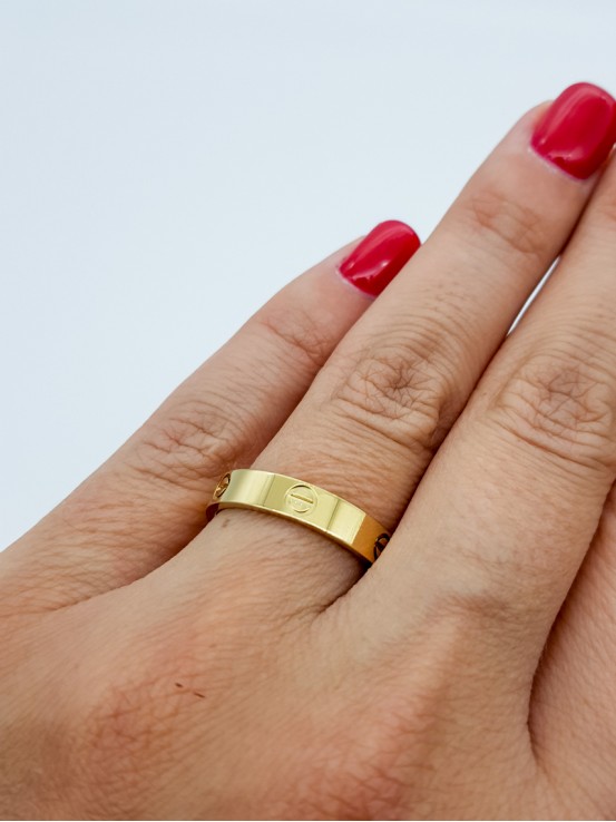 Δαχτυλίδι  Brand Love  χρυσό