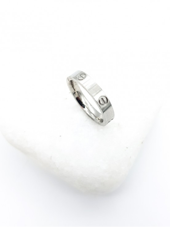 Δαχτυλίδι  Brand Love  ασημί