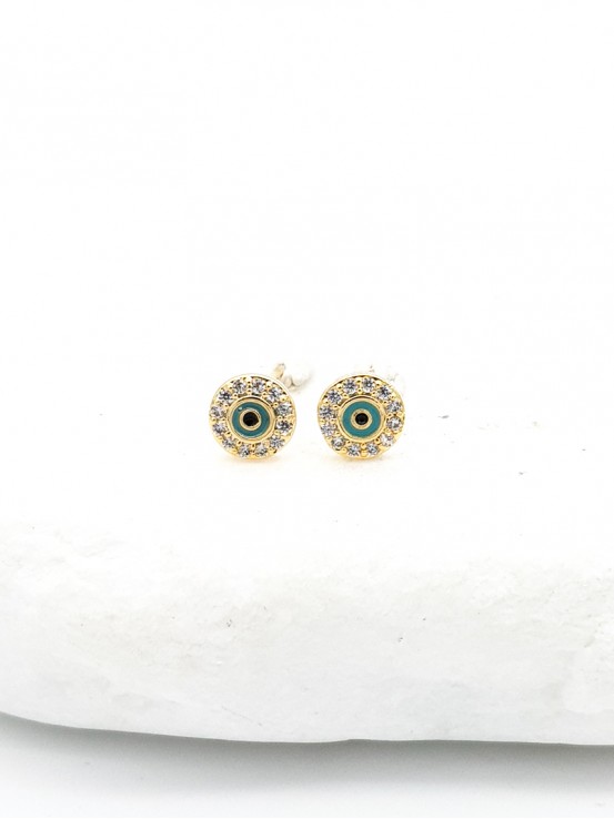 Σκουλαρίκια Mini Eyes χρυσά
