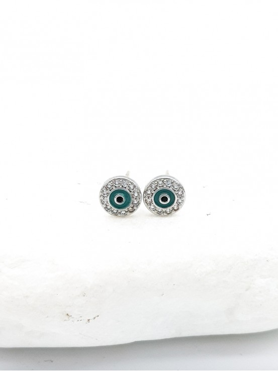Σκουλαρίκια Mini Eyes ασημί