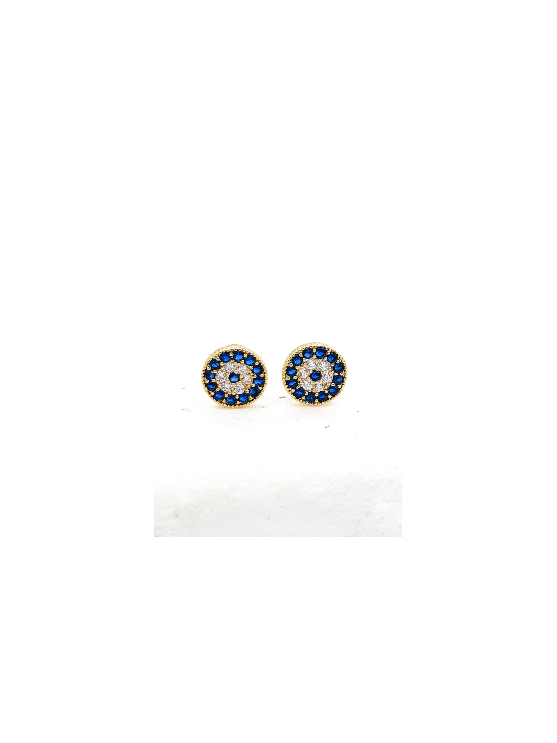 Σκουλαρίκια Blue Eyes χρυσά