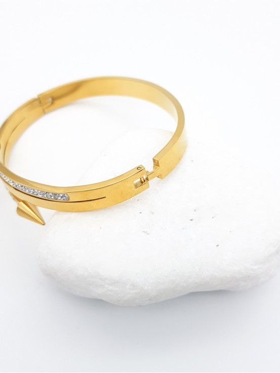 Χειροπέδα Καρφί Full Srass χρυσή