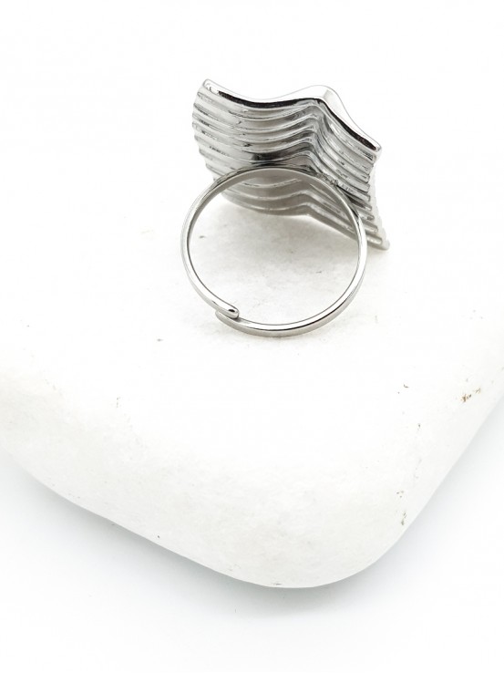 Δαχτυλίδι Shield ασημί
