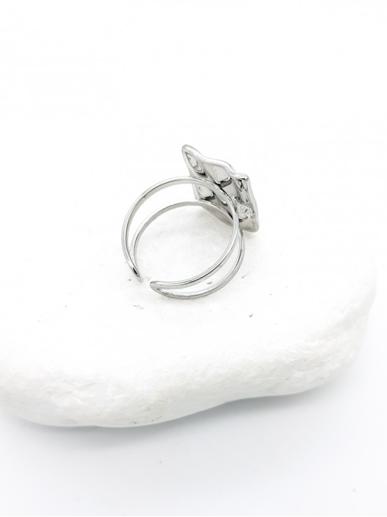 Δαχτυλίδι Asp ασημί