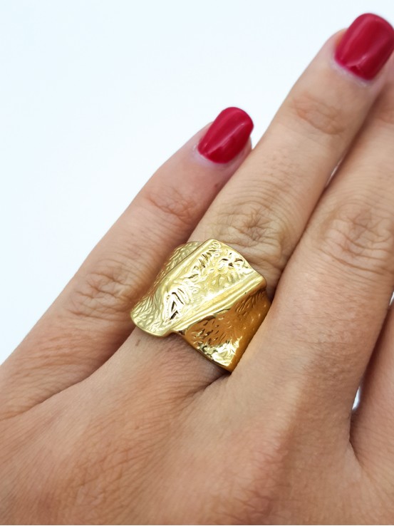 Δαχτυλίδι Silver Foil χρυσό