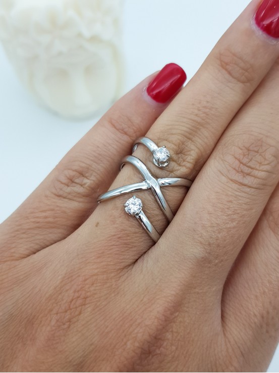 Δαχτυλίδι  Untamed ασημί