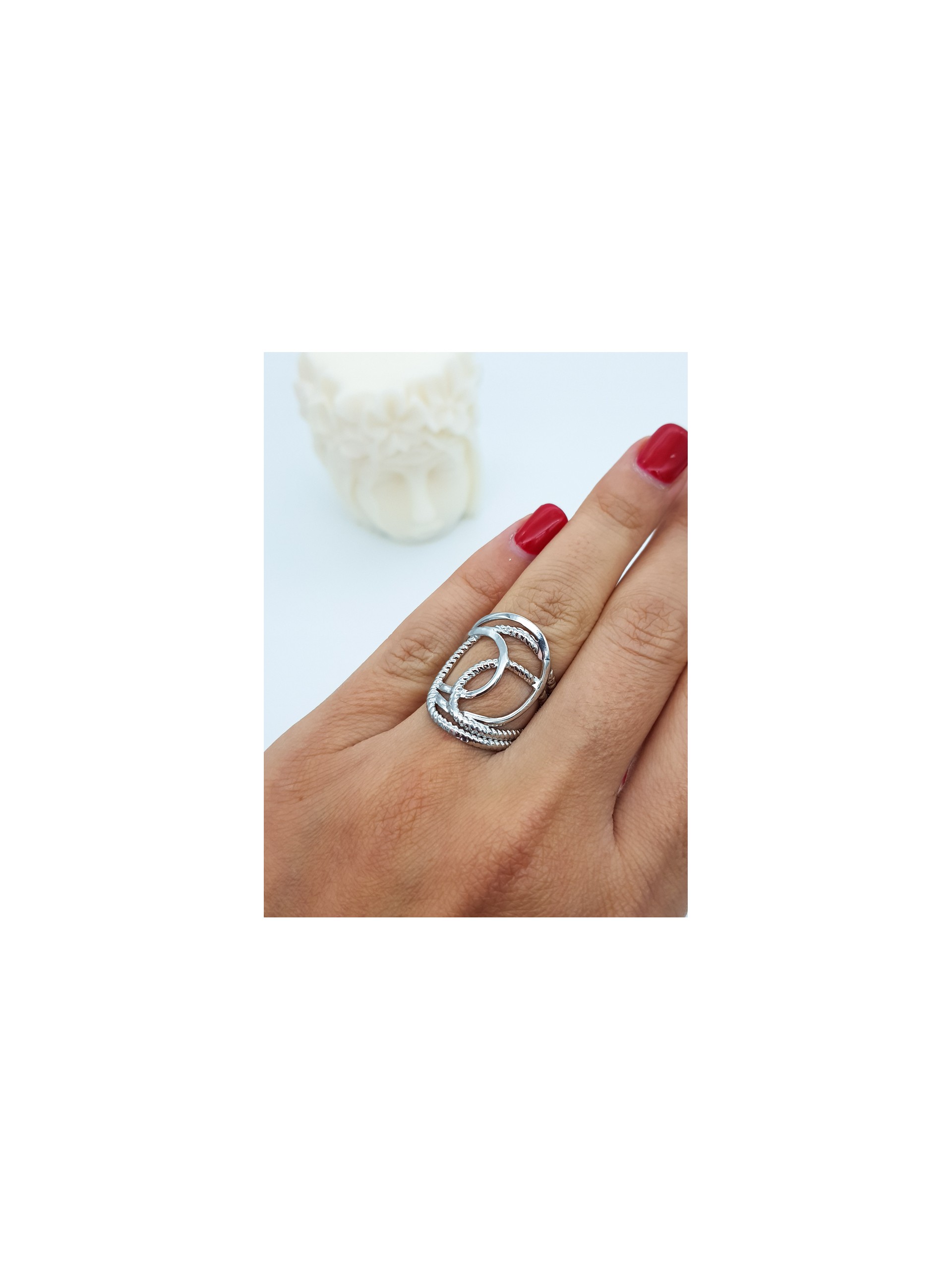 Δαχτυλίδι  Vintage ασημί