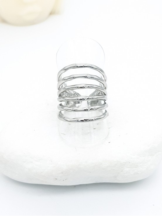 Δαχτυλίδι Six ασημί