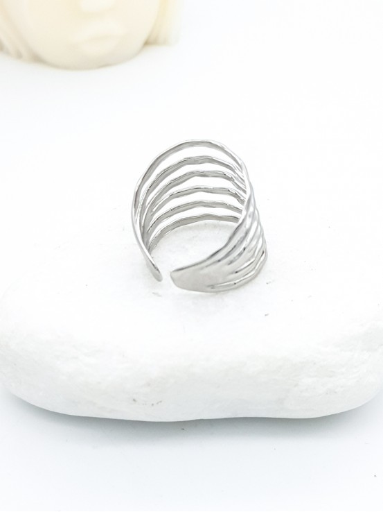 Δαχτυλίδι Six ασημί