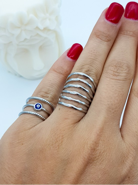 Δαχτυλίδι For All ασημί