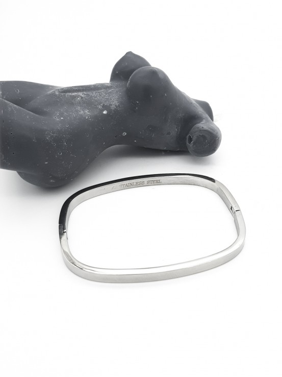 Χειροπέδα Τετράγωνη mini ασημί