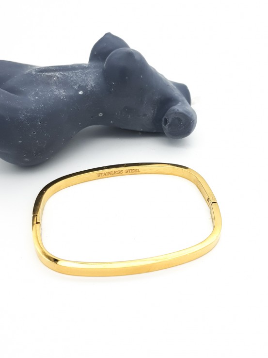 Χειροπέδα Τετράγωνη mini χρυσή