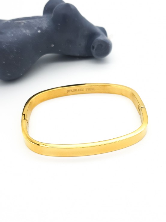 Χειροπέδα Τετράγωνη χρυσή