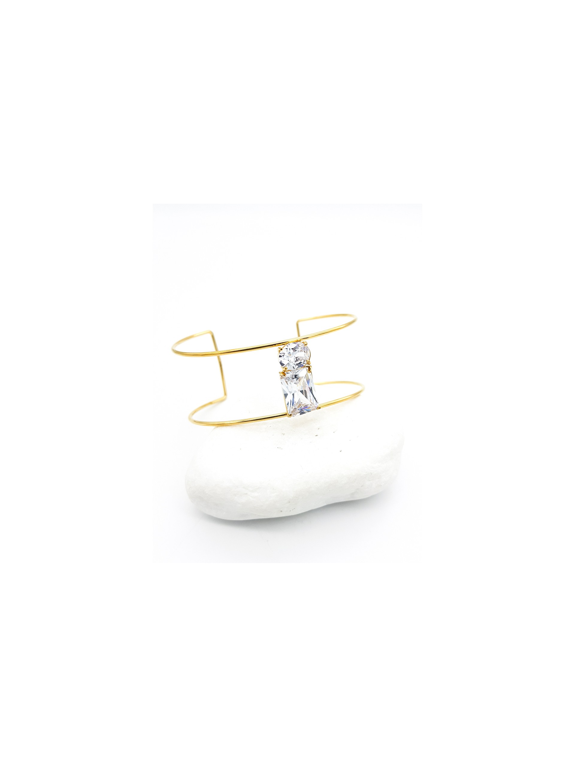 Χειροπέδα Crystals χρυσή