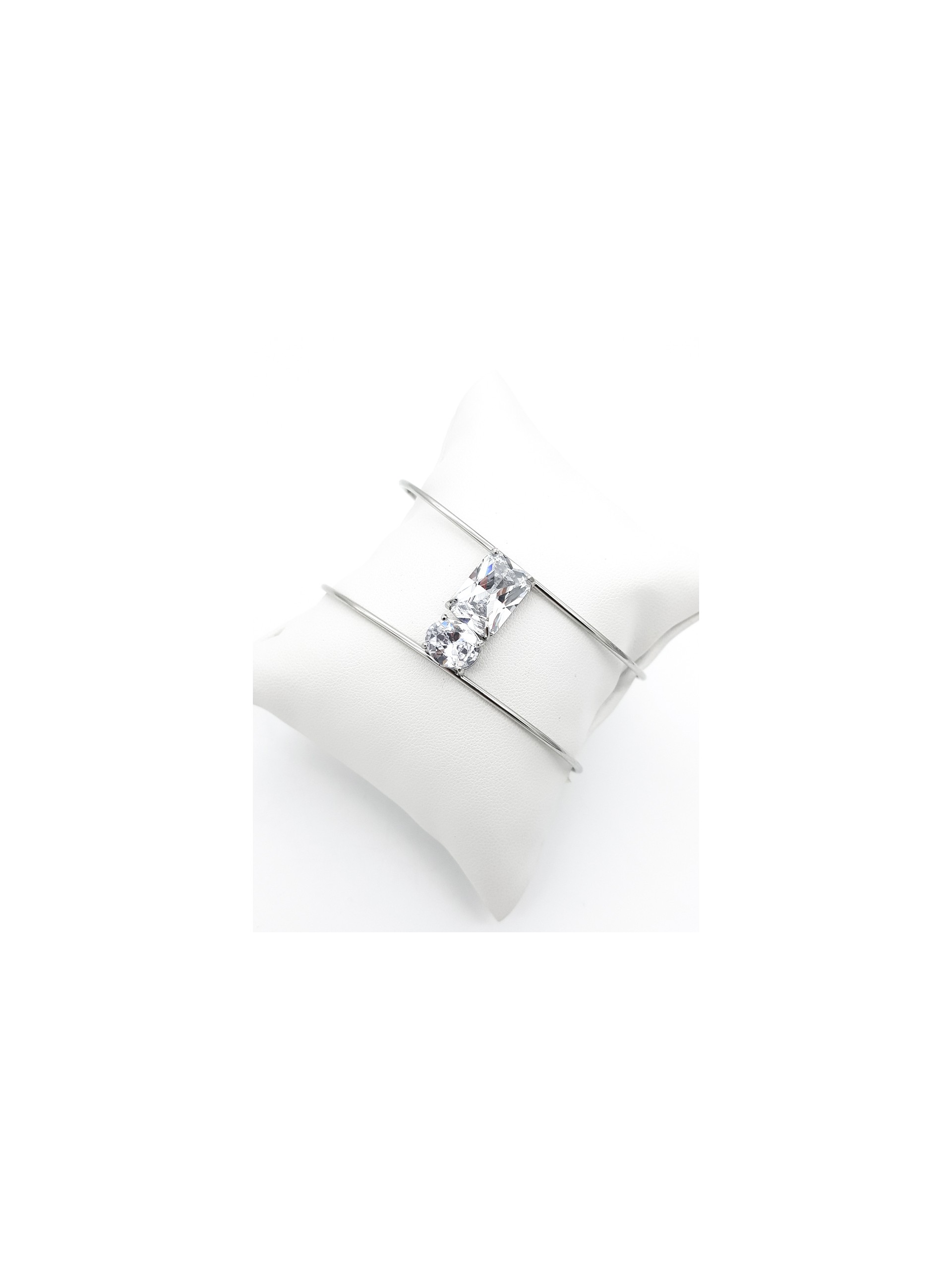 Χειροπέδα Crystals ασημί