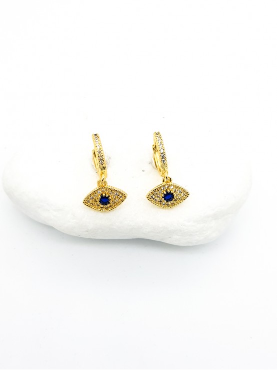 Σκουλαρίκια Ματάκια χρυσά
