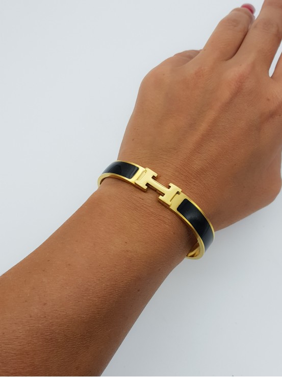 Χειροπέδα Her Black mini χρυσή